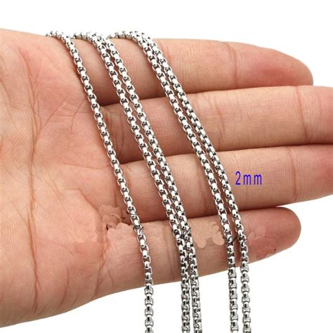 stainless steel box link chain|stainless steel necklace chain only.